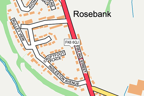 FK6 6QJ map - OS OpenMap – Local (Ordnance Survey) FK6 6QJ map - OS OpenMap – Local (Ordnance Survey)