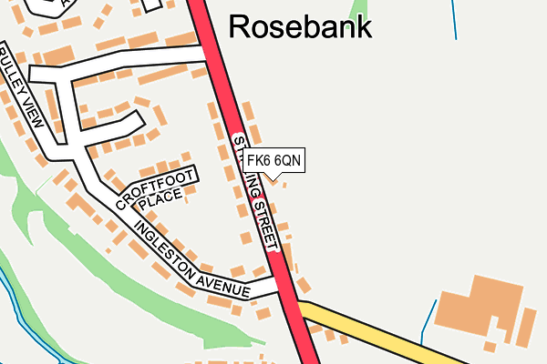 FK6 6QN map - OS OpenMap – Local (Ordnance Survey) FK6 6QN map - OS OpenMap – Local (Ordnance Survey)