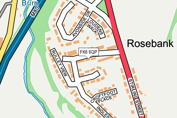 FK6 6QP map - OS OpenMap – Local (Ordnance Survey) FK6 6QP map - OS OpenMap – Local (Ordnance Survey)
