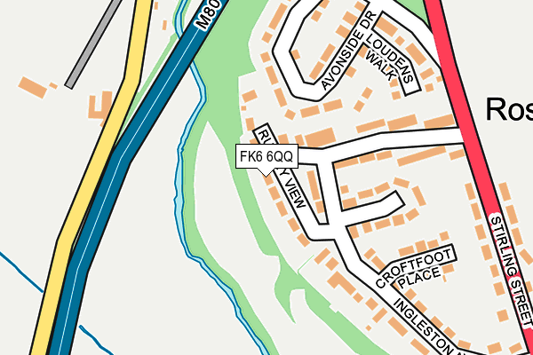 FK6 6QQ map - OS OpenMap – Local (Ordnance Survey) FK6 6QQ map - OS OpenMap – Local (Ordnance Survey)