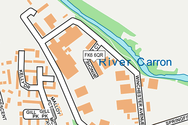 FK6 6QR map - OS OpenMap – Local (Ordnance Survey) FK6 6QR map - OS OpenMap – Local (Ordnance Survey)
