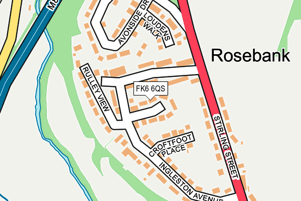 FK6 6QS map - OS OpenMap – Local (Ordnance Survey) FK6 6QS map - OS OpenMap – Local (Ordnance Survey)