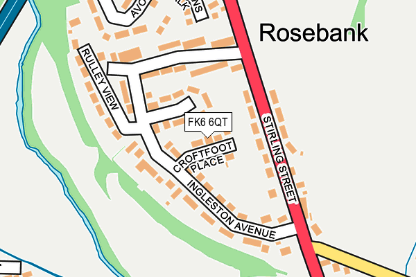 FK6 6QT map - OS OpenMap – Local (Ordnance Survey) FK6 6QT map - OS OpenMap – Local (Ordnance Survey)