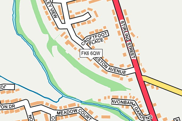 FK6 6QW map - OS OpenMap – Local (Ordnance Survey) FK6 6QW map - OS OpenMap – Local (Ordnance Survey)