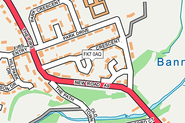 FK7 0AQ map - OS OpenMap – Local (Ordnance Survey) FK7 0AQ map - OS OpenMap – Local (Ordnance Survey)