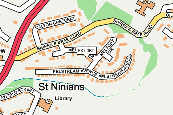 FK7 0BD map - OS OpenMap – Local (Ordnance Survey) FK7 0BD map - OS OpenMap – Local (Ordnance Survey)