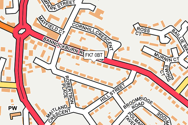 FK7 0BT map - OS OpenMap – Local (Ordnance Survey) FK7 0BT map - OS OpenMap – Local (Ordnance Survey)
