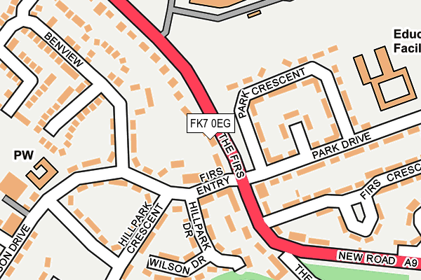 FK7 0EG map - OS OpenMap – Local (Ordnance Survey) FK7 0EG map - OS OpenMap – Local (Ordnance Survey)