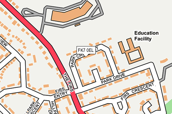 FK7 0EL map - OS OpenMap – Local (Ordnance Survey) FK7 0EL map - OS OpenMap – Local (Ordnance Survey)