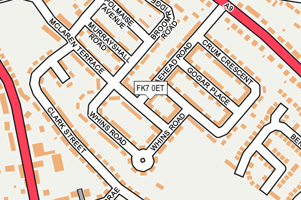FK7 0ET map - OS OpenMap – Local (Ordnance Survey) FK7 0ET map - OS OpenMap – Local (Ordnance Survey)
