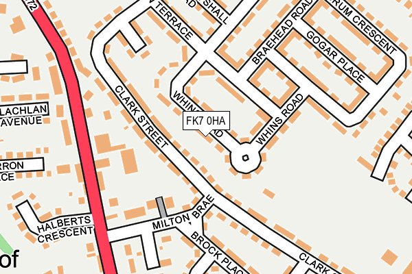 FK7 0HA map - OS OpenMap – Local (Ordnance Survey) FK7 0HA map - OS OpenMap – Local (Ordnance Survey)