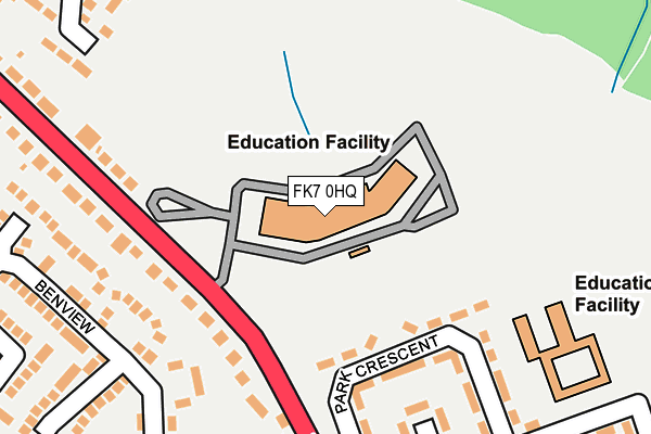 FK7 0HQ map - OS OpenMap – Local (Ordnance Survey) FK7 0HQ map - OS OpenMap – Local (Ordnance Survey)