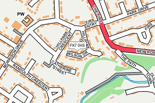 FK7 0HS map - OS OpenMap – Local (Ordnance Survey) FK7 0HS map - OS OpenMap – Local (Ordnance Survey)