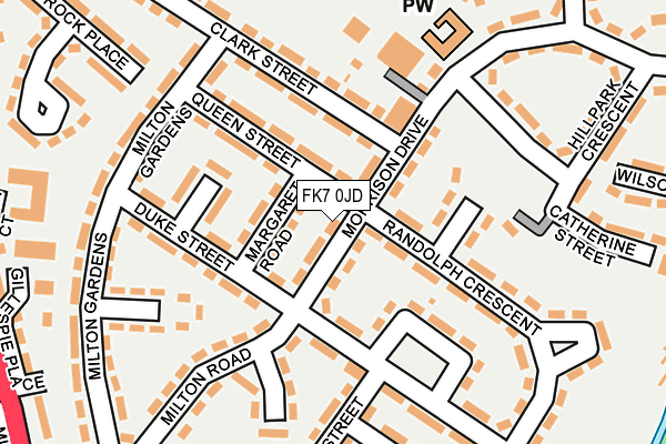 FK7 0JD map - OS OpenMap – Local (Ordnance Survey) FK7 0JD map - OS OpenMap – Local (Ordnance Survey)