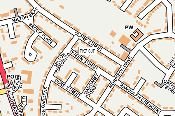 FK7 0JF map - OS OpenMap – Local (Ordnance Survey) FK7 0JF map - OS OpenMap – Local (Ordnance Survey)