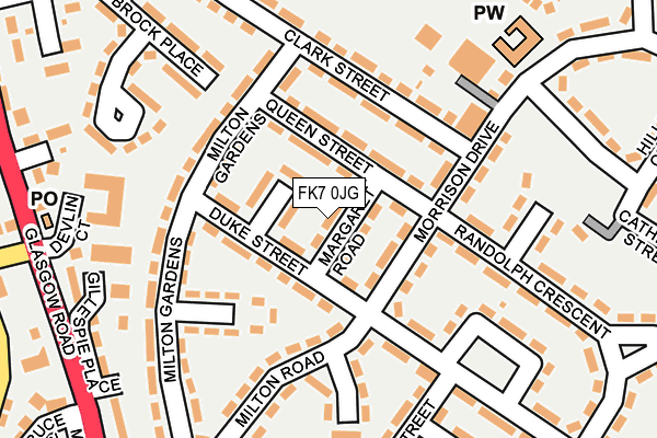 FK7 0JG map - OS OpenMap – Local (Ordnance Survey) FK7 0JG map - OS OpenMap – Local (Ordnance Survey)