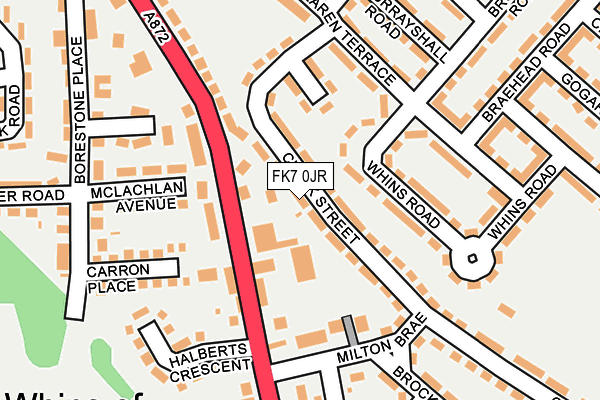 FK7 0JR map - OS OpenMap – Local (Ordnance Survey) FK7 0JR map - OS OpenMap – Local (Ordnance Survey)