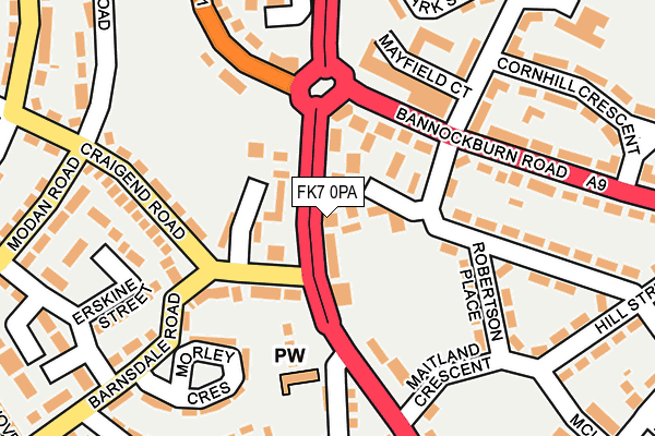 FK7 0PA map - OS OpenMap – Local (Ordnance Survey) FK7 0PA map - OS OpenMap – Local (Ordnance Survey)