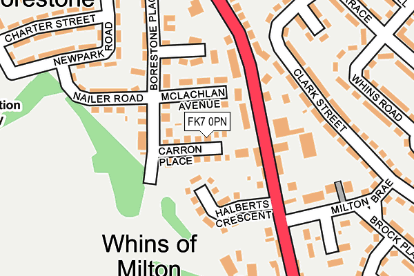 FK7 0PN map - OS OpenMap – Local (Ordnance Survey) FK7 0PN map - OS OpenMap – Local (Ordnance Survey)