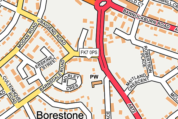 FK7 0PS map - OS OpenMap – Local (Ordnance Survey) FK7 0PS map - OS OpenMap – Local (Ordnance Survey)