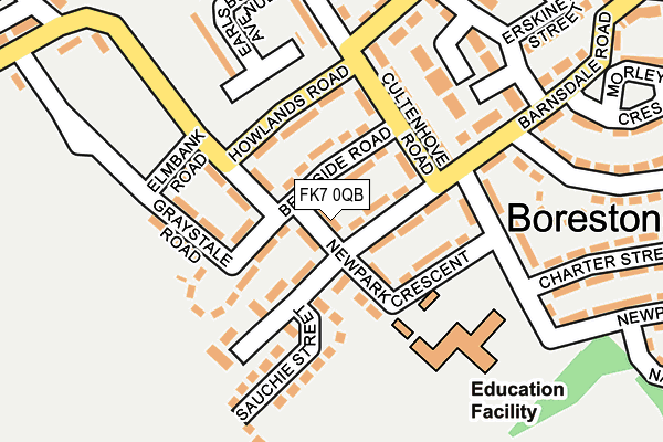 FK7 0QB map - OS OpenMap – Local (Ordnance Survey) FK7 0QB map - OS OpenMap – Local (Ordnance Survey)
