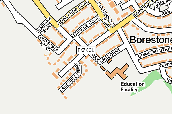 FK7 0QL map - OS OpenMap – Local (Ordnance Survey) FK7 0QL map - OS OpenMap – Local (Ordnance Survey)