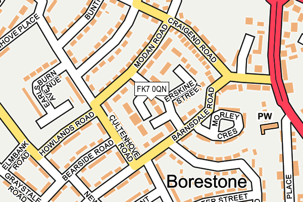 FK7 0QN map - OS OpenMap – Local (Ordnance Survey)