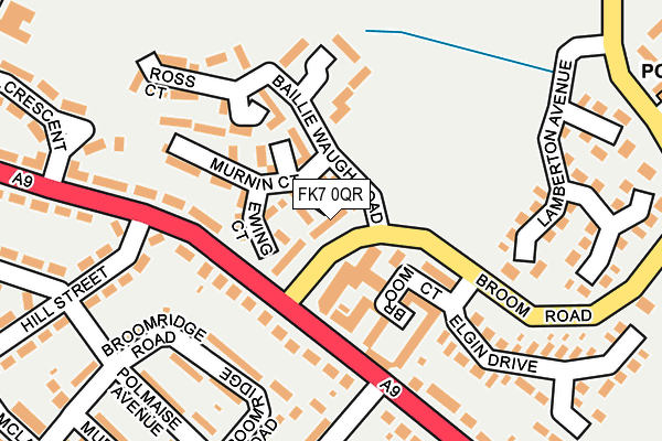FK7 0QR map - OS OpenMap – Local (Ordnance Survey) FK7 0QR map - OS OpenMap – Local (Ordnance Survey)