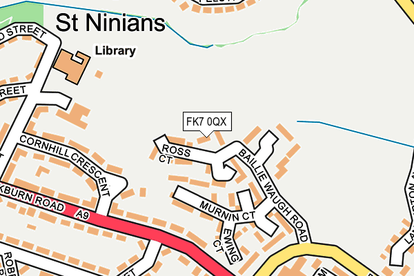 FK7 0QX map - OS OpenMap – Local (Ordnance Survey) FK7 0QX map - OS OpenMap – Local (Ordnance Survey)