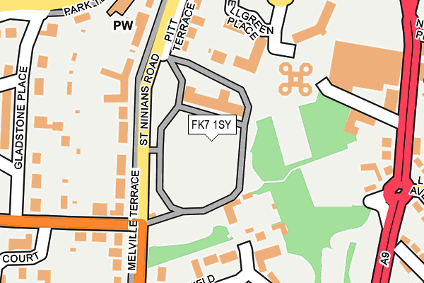 FK7 1SY map - OS OpenMap – Local (Ordnance Survey) FK7 1SY map - OS OpenMap – Local (Ordnance Survey)