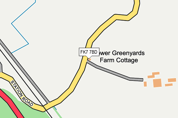 FK7 7BD map - OS OpenMap – Local (Ordnance Survey)