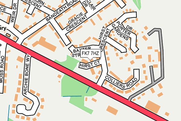 FK7 7HZ map - OS OpenMap – Local (Ordnance Survey) FK7 7HZ map - OS OpenMap – Local (Ordnance Survey)
