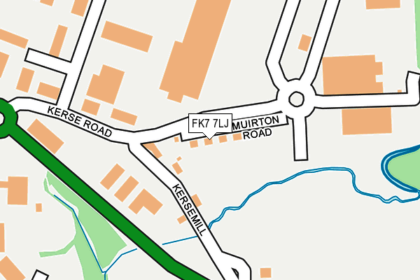 FK7 7LJ map - OS OpenMap – Local (Ordnance Survey)