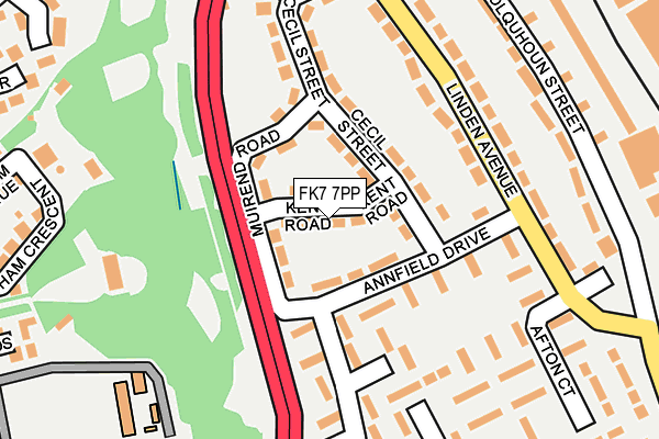 FK7 7PP map - OS OpenMap – Local (Ordnance Survey) FK7 7PP map - OS OpenMap – Local (Ordnance Survey)