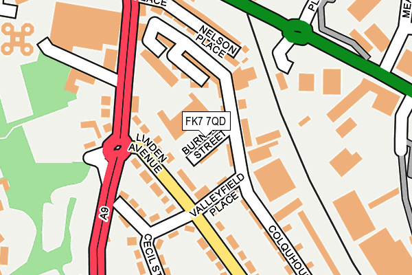FK7 7QD map - OS OpenMap – Local (Ordnance Survey) FK7 7QD map - OS OpenMap – Local (Ordnance Survey)