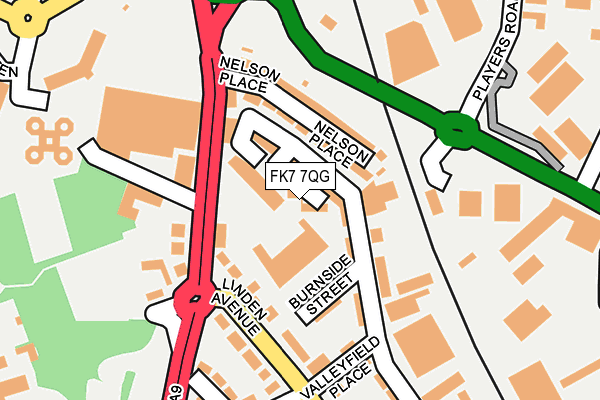 FK7 7QG map - OS OpenMap – Local (Ordnance Survey) FK7 7QG map - OS OpenMap – Local (Ordnance Survey)