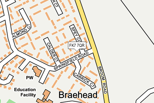 FK7 7QR map - OS OpenMap – Local (Ordnance Survey) FK7 7QR map - OS OpenMap – Local (Ordnance Survey)