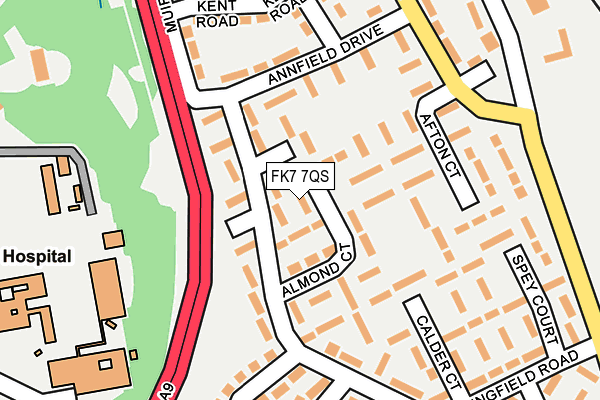FK7 7QS map - OS OpenMap – Local (Ordnance Survey) FK7 7QS map - OS OpenMap – Local (Ordnance Survey)