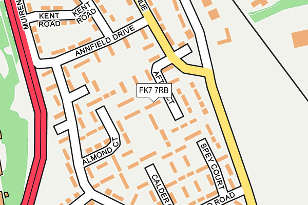 FK7 7RB map - OS OpenMap – Local (Ordnance Survey) FK7 7RB map - OS OpenMap – Local (Ordnance Survey)