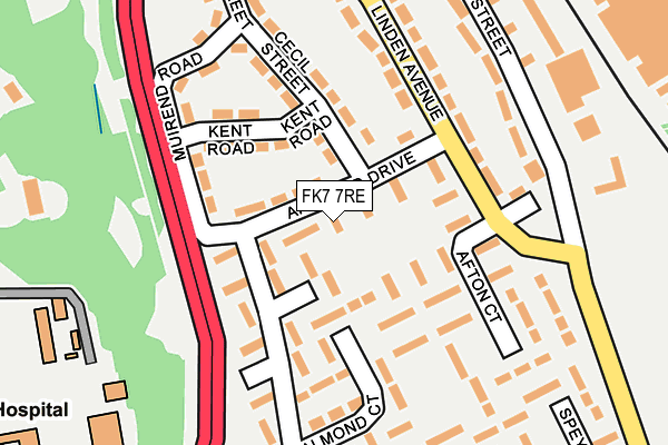 FK7 7RE map - OS OpenMap – Local (Ordnance Survey) FK7 7RE map - OS OpenMap – Local (Ordnance Survey)