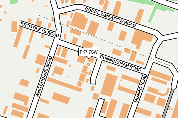 FK7 7SW map - OS OpenMap – Local (Ordnance Survey) FK7 7SW map - OS OpenMap – Local (Ordnance Survey)
