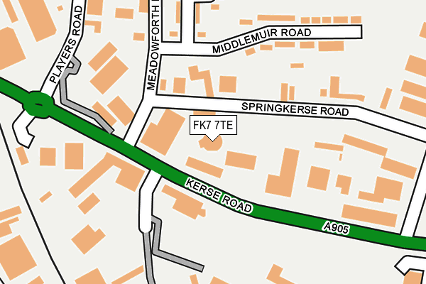 FK7 7TE map - OS OpenMap – Local (Ordnance Survey) FK7 7TE map - OS OpenMap – Local (Ordnance Survey)