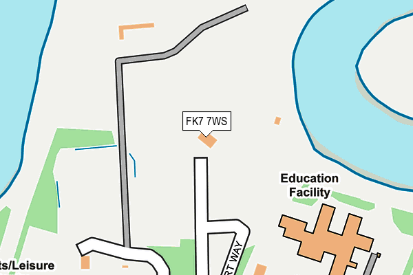 FK7 7WS map - OS OpenMap – Local (Ordnance Survey)