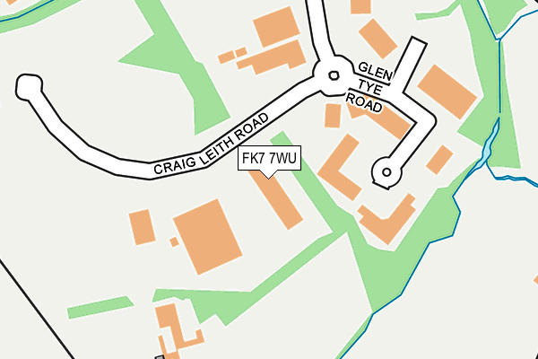 FK7 7WU map - OS OpenMap – Local (Ordnance Survey) FK7 7WU map - OS OpenMap – Local (Ordnance Survey)
