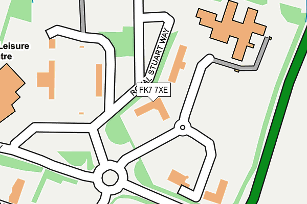FK7 7XE map - OS OpenMap – Local (Ordnance Survey) FK7 7XE map - OS OpenMap – Local (Ordnance Survey)