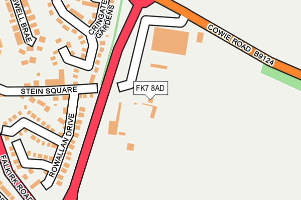 FK7 8AD map - OS OpenMap – Local (Ordnance Survey) FK7 8AD map - OS OpenMap – Local (Ordnance Survey)