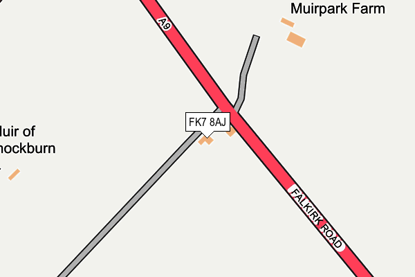 FK7 8AJ map - OS OpenMap – Local (Ordnance Survey) FK7 8AJ map - OS OpenMap – Local (Ordnance Survey)