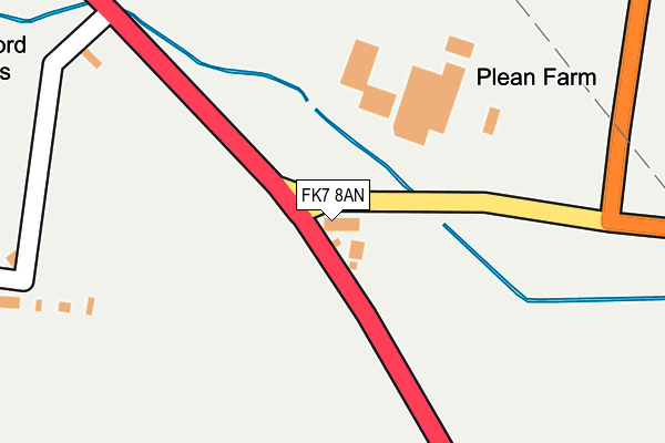 FK7 8AN map - OS OpenMap – Local (Ordnance Survey)