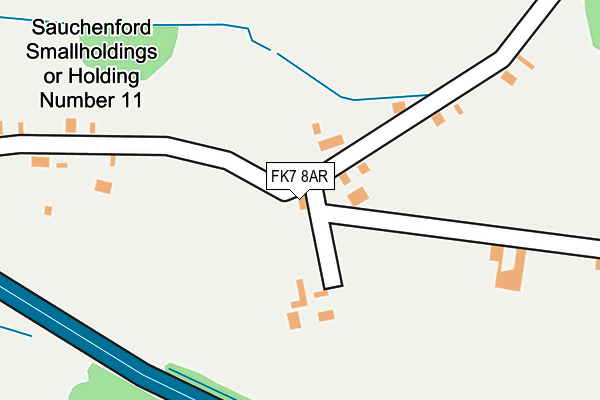 FK7 8AR map - OS OpenMap – Local (Ordnance Survey) FK7 8AR map - OS OpenMap – Local (Ordnance Survey)