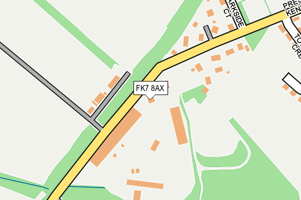 FK7 8AX map - OS OpenMap – Local (Ordnance Survey) FK7 8AX map - OS OpenMap – Local (Ordnance Survey)